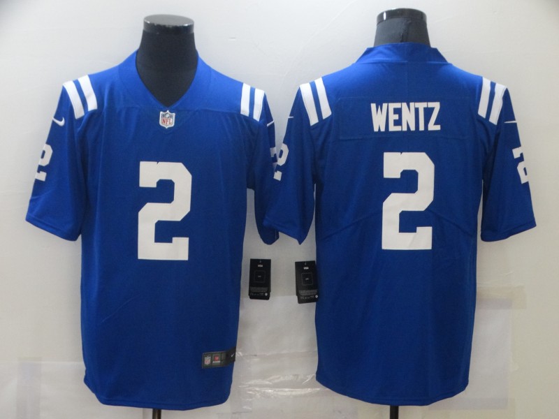 Men Indianapolis Colts #2 Wentz Blue Nike Vapor Untouchable Limited NFL Jerseys->indianapolis colts->NFL Jersey